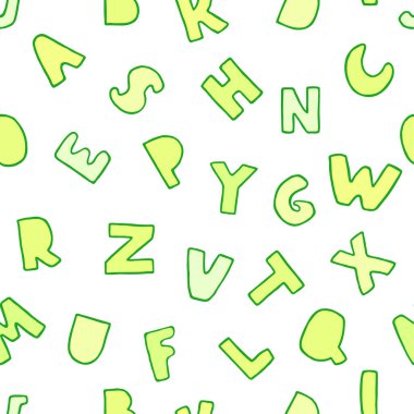 Renkli harflerle kusursuz arkaplan