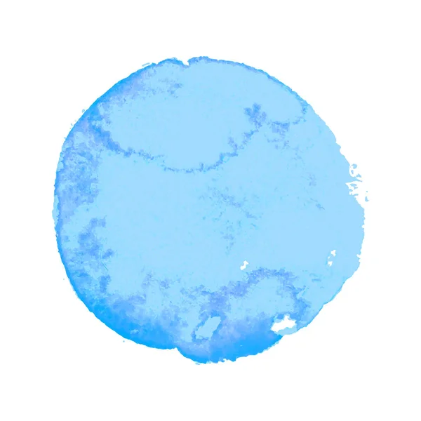 Blauer Aquarellfleck — Stockvektor