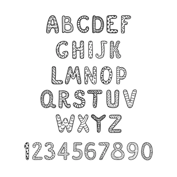 Positive alphabet for children — Stock Vector