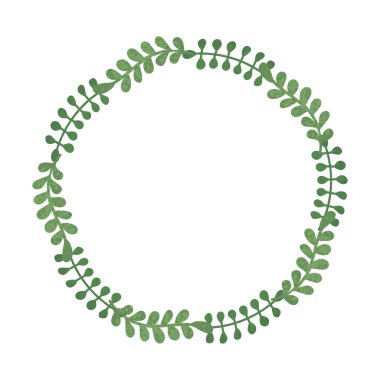 Bahar çerçeveli çiçek çelengi.