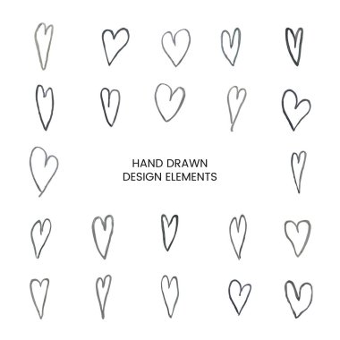 el çizimi kalp çizimleriyle ayarlanmış.