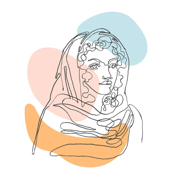Начерки ілюстрації портфельної жінки — стоковий вектор