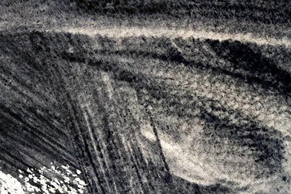 Czarny akwarela malarstwo tekstury na białym tle — Zdjęcie stockowe