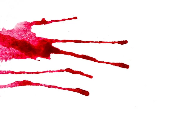 Акварельна фарба червоні штрихи пензля текстура штриха кольору з спа — стокове фото