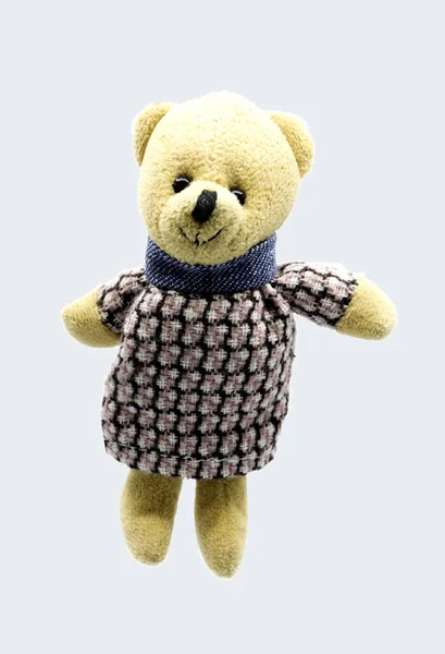 Teddybär Isoliert Auf Weißem Hintergrund — Stockfoto
