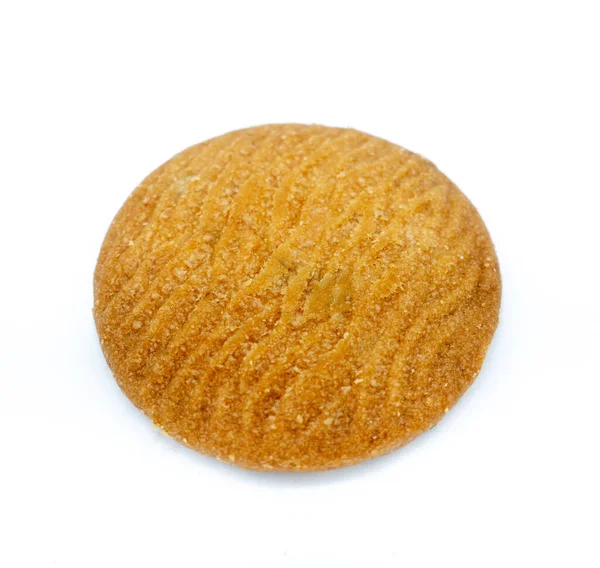 Βούτυρο cookies απομονώνονται σε λευκό φόντο, Ειδική εστίαση — Φωτογραφία Αρχείου