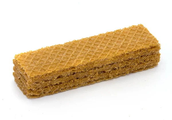 Wafer biscuit on white background — Stock Photo, Image