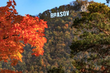 Avrupa, Romanya, Brasov, olarak Tampa Mountian Konseyi Meydanı'na görülen şehir işareti Siyah Kilisesi yakın:.