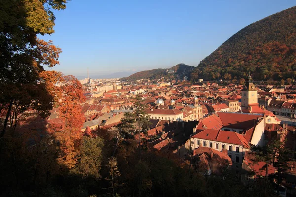 Europa Rumänien Transsylvanien Brasov Stadsutsikt — Stockfoto