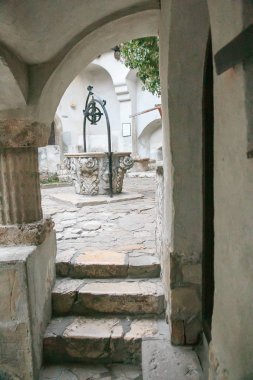 Romanya, Transilvanya - 28 Ekim 2015: Inside Bran Şatosu ikamet Kraliçe Marie 