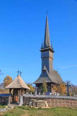 Avrupa, Romanya, Maramures County, Rogoz, ahşap kilise Rogoz, 1663 Ad.Unesco inşa