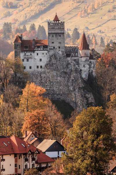 Europe, Transylvania, Romania, 13th century Castle Bran, associated with Vlad II the Impaler, AKA Dracula.Queen Marie of Romania's later residence.