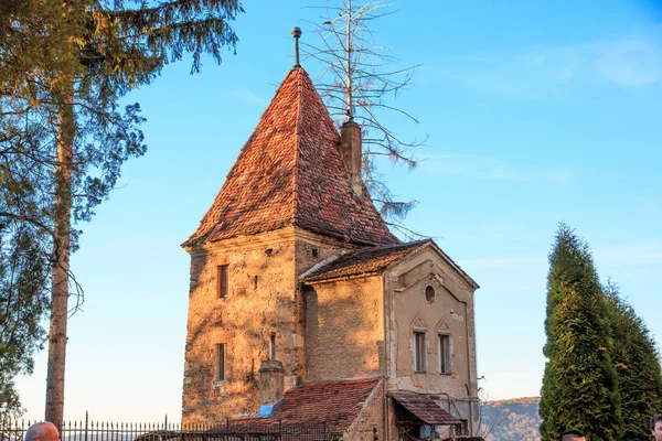 罗马尼亚 古穆列什郡 锡吉什瓦拉 Biserica Din 山上教堂 镇的象征之一 — 图库照片