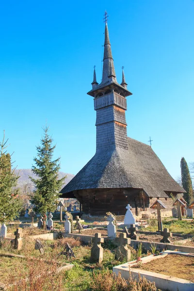 Evropa Rumunsko Maramures County Rogoz Dřevěný Kostel Rogoz Postavený 1663 — Stock fotografie