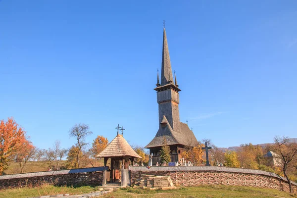 Europe Romania Maramures County Rogoz Wooden Church Rogoz Built 1663 — стоковое фото