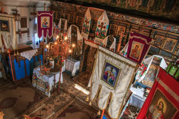 Europe Romania Maramures County Rogoz Wooden Church Rogoz Built 1663 — стоковое фото