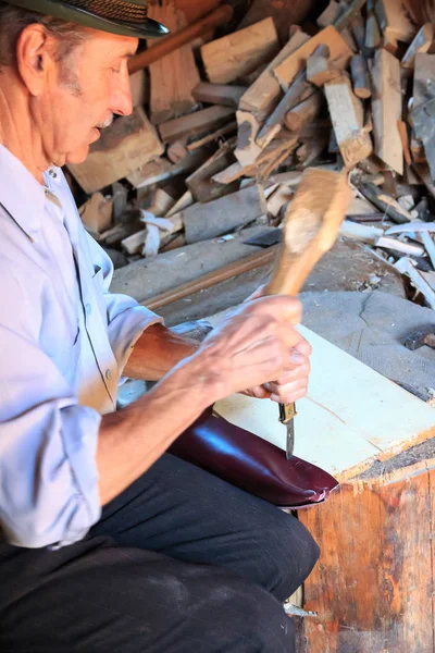 Evropa Rumunsko Suceava County Vatra Modovitei Ciumarna Vesnice Komun Wood — Stock fotografie