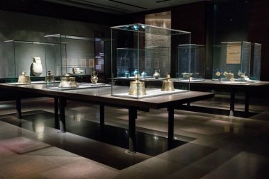 Katar Devleti, Doha. İslam Eserleri Müzesi. Yerleşik 2008. İç. İslam sergi. 26 Şubat 2017