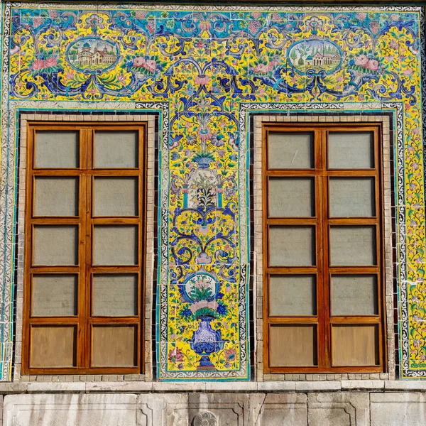 Islamiska Republiken Iran Teheran Persiska Mosaik Kakel Golestan Palace — Stockfoto