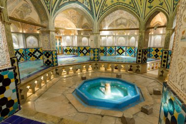 Iran İslam Cumhuriyeti. Isfahan Eyaleti, kaşan. Sultan Amir Ahmad Bathhouse, Hamam.
