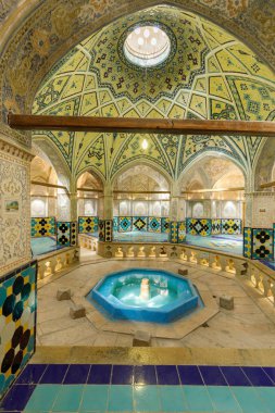 Iran İslam Cumhuriyeti. Isfahan Eyaleti, kaşan. Sultan Amir Ahmad Bathhouse, Hamam.