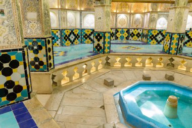 Iran İslam Cumhuriyeti. Isfahan Eyaleti, kaşan. Sultan Amir Ahmad Bathhouse, Hamam.