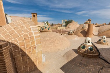Iran İslam Cumhuriyeti. Isfahan Eyaleti, kaşan. Sultan Amir Ahmad Bathhouse, Hamam.