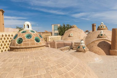 Iran İslam Cumhuriyeti. Isfahan Eyaleti, kaşan. Sultan Amir Ahmad Bathhouse, Hamam.