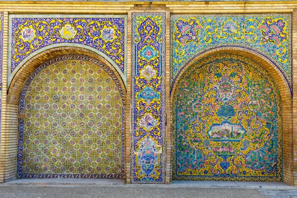 Islamische Republik Iran Teheran Golestan Palast Unesco Weltkulturerbe Eine Gruppe — Stockfoto