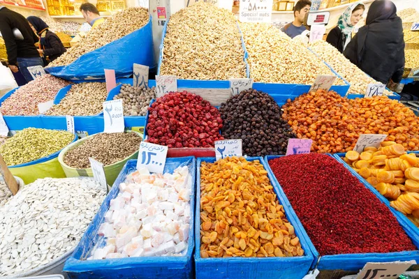 República Islâmica Irão Teerão Comestíveis Para Venda Mercado Exterior Local — Fotografia de Stock