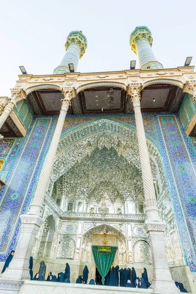 República Islâmica Irão Qom Santuário Fátima Masumeh Considerado Pelos Muçulmanos — Fotografia de Stock