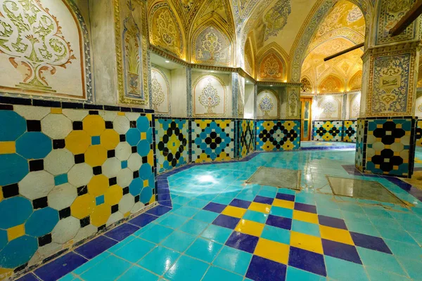 Iran Slam Cumhuriyeti Isfahan Eyaleti Kaşan Sultan Amir Ahmad Bathhouse — Stok fotoğraf