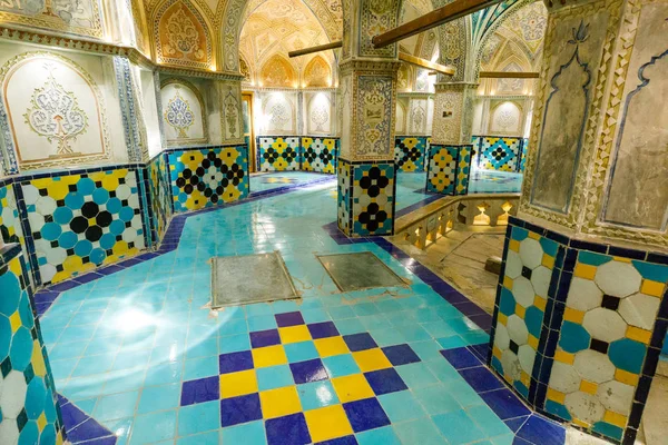イランのイスラム教共和国 エスファハーン州 カーシャーン スルタン アミール アフマド浴場ハマム — ストック写真