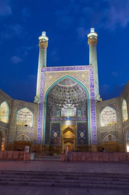 Iran İslam Cumhuriyeti. Isfahan (Esfahan). Giriş Iwan Şah veya Imam, Emam Camii Meidan-e Emam, Nakş-ı cihan, Imam Meydanı, UNESCO Dünya Miras Listesi. 05 Mart 2018
