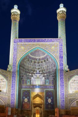 Iran İslam Cumhuriyeti. Isfahan (Esfahan). Giriş Iwan Şah veya Imam, Emam Camii Meidan-e Emam, Nakş-ı cihan, Imam Meydanı, UNESCO Dünya Miras Listesi.