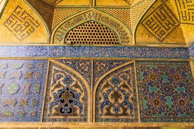 Iran İslam Cumhuriyeti. Isfahan (Esfahan). Grand, cemaat cami Jameh camiidir. Unesco Dünya Mirası. İslami mimari tasarımlar.