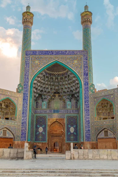 República Islâmica Irão Isfahan Esfahan Entrada Iwan Imã Mesquita Emam — Fotografia de Stock