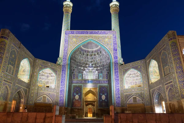 República Islâmica Irão Isfahan Esfahan Entrada Iwan Shah Imam Mesquita — Fotografia de Stock