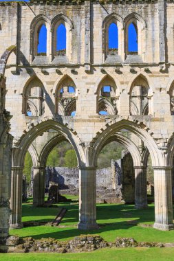 North Yorkshire, İngiltere'de Vilsın. 13 c. manastır kalıntıları Vilsın Abbey.