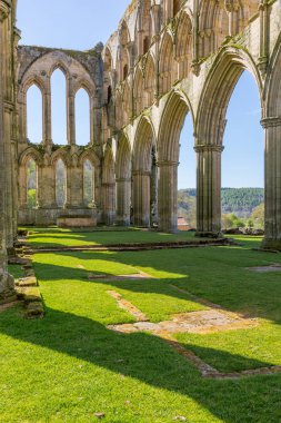 North Yorkshire, İngiltere'de Vilsın. 13 c. manastır kalıntıları Vilsın Abbey.