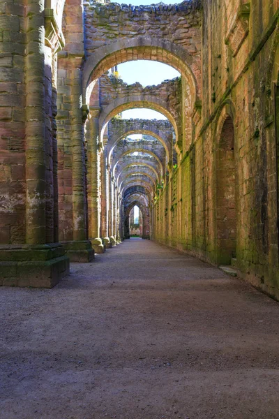 Ripon North Yorkshire Engeland Fountains Abbey Studley Royal Unesco World — Stockfoto