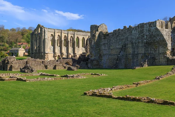 Inglaterra Yorkshire Del Norte Rievaulx Ruinas Cistercienses Abadía Rievaulx — Foto de Stock