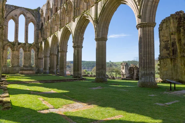 Inglaterra Yorkshire Del Norte Rievaulx Ruinas Cistercienses Abadía Rievaulx — Foto de Stock