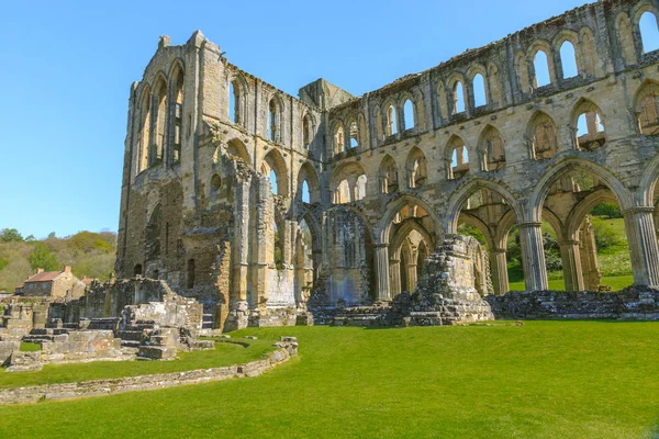 Inglaterra Yorkshire Del Norte Rievaulx Ruinas Cistercienses Abadía Rievaulx — Foto de Stock