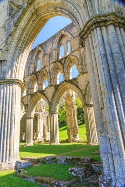 North Yorkshire, İngiltere'de Vilsın. 13 c. manastır kalıntıları Vilsın Abbey.