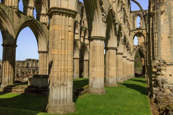 North Yorkshire Het Engelse Rievaulx 13E Cisterciënzer Ruïnes Van Rievaulx — Stockfoto