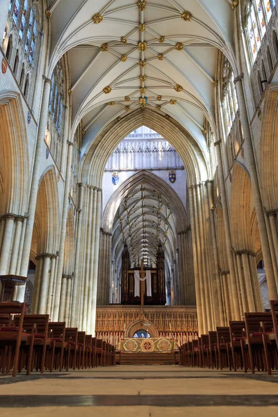 Inglaterra Yorkshire York Catedral Estilo Gótico Inglês Igreja Metropolítica São — Fotografia de Stock