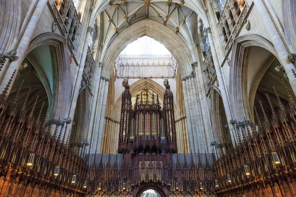 Inglaterra Yorkshire York Catedral Estilo Gótico Inglês Igreja Metropolítica São — Fotografia de Stock