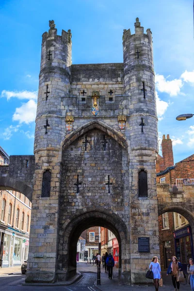 Anglie Yorkshire York Městská Brána — Stock fotografie