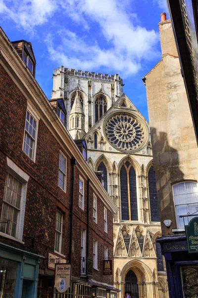 Anglii Yorkshire York Styl Angielski Gotycka Katedra Metropolitical Kościoła Świętego — Zdjęcie stockowe